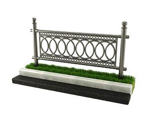 Пешеходное перильное ограждение ПО14